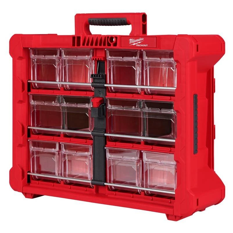 Milwaukee PACKOUT Tilt Bin Organizer — Modular Storage System