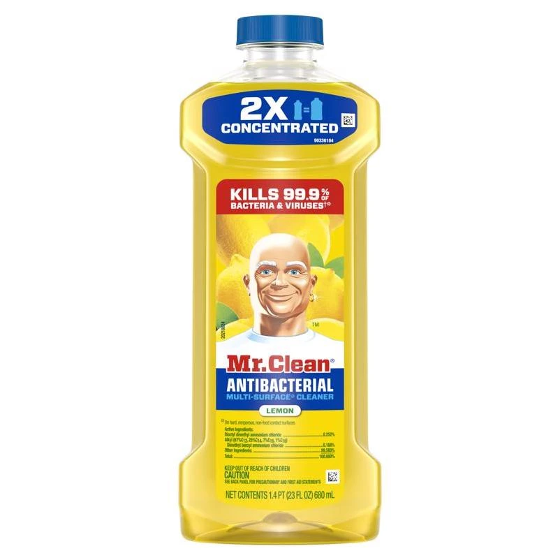 Mr. Clean Lemon Scent Concentrated Multi-Surface Cleaner Liquid 23 oz