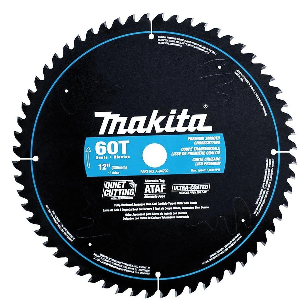 12 in. x 1 in. Ultra-Coated 60-Teeth Miter Saw Blade