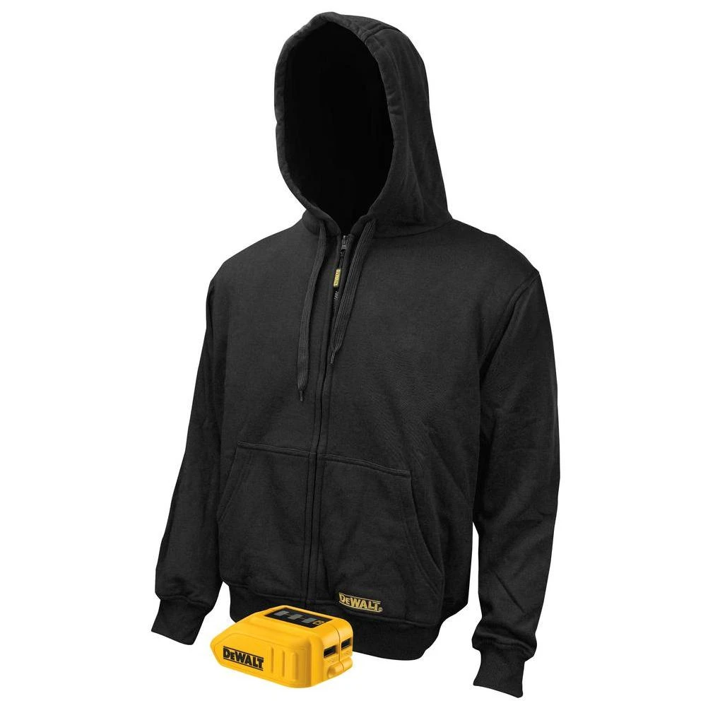 Unisex Medium Black 20-Volt MAX Heated Hoodie