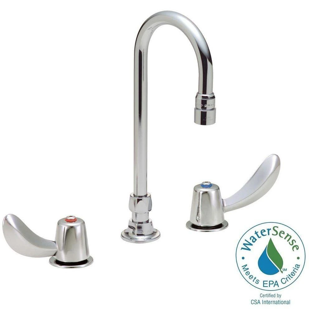 Commercial 8 in. Widespread 2-Handle High-Arc Bathroom Faucet in Chrome