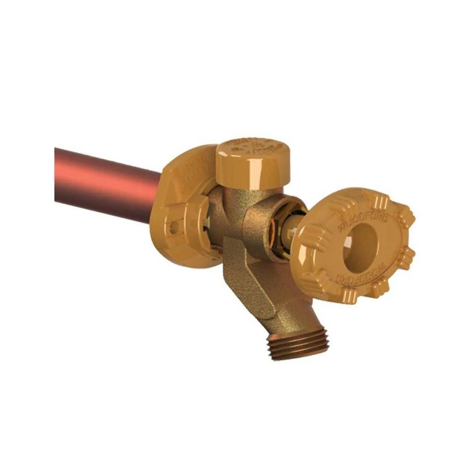 Woodford Model 19 8-in L x 3/4-in PEX Brass Anti-Siphon Multi Turn Sillcock