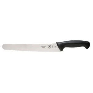 Mercer Cutlery Millennia 10" Bread Knife, High Carbon Steel (M23210),Size: large