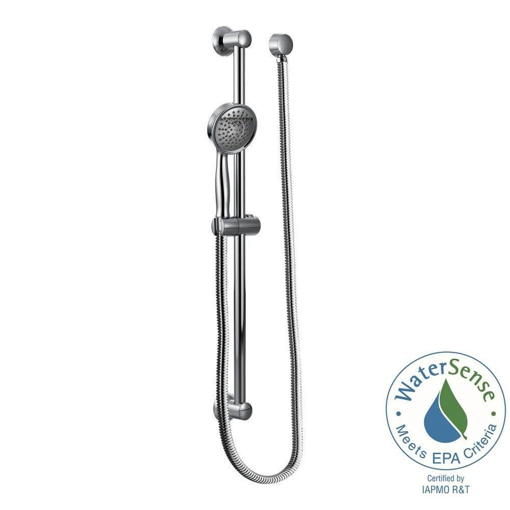 1-Spray Eco-Performance Handshower with Slidebar in Chrome