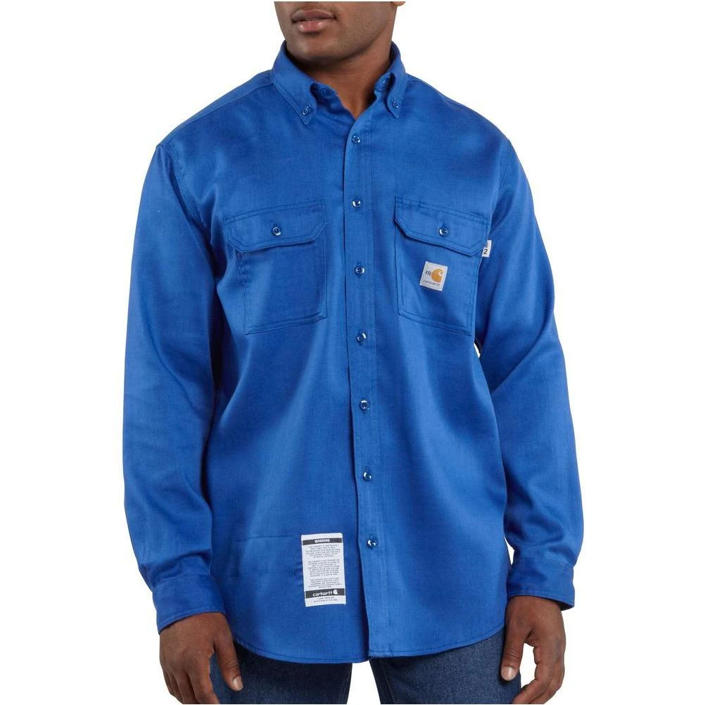 Men's Tall 3X-Large Royal FR Light Weight Twill Shirt