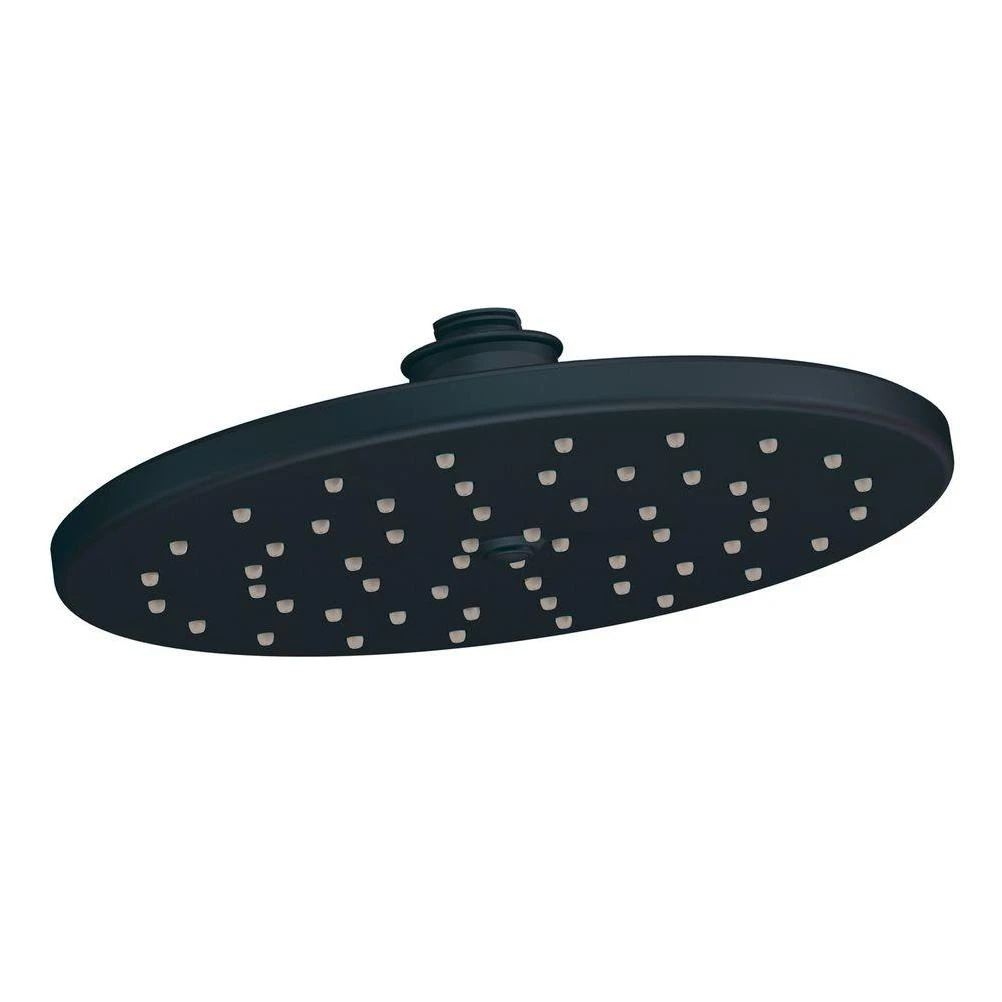 Waterhill 1-Spray 10 in. Rainshower Showerhead Featuring Immersion in Wrought Iron