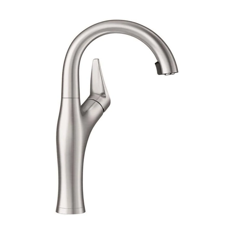 BLANCO Artona Stainless Steel 1-Handle Deck Mount Bar and Prep Kitchen Faucet