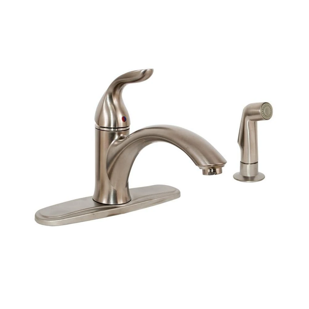 Tuscany Collection Single-Handle Pull-Out Sprayer Kitchen Faucet in Brushed Nickel