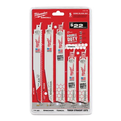 5-Pc. Demolition Sawzall Reciprocating Saw Blade Set