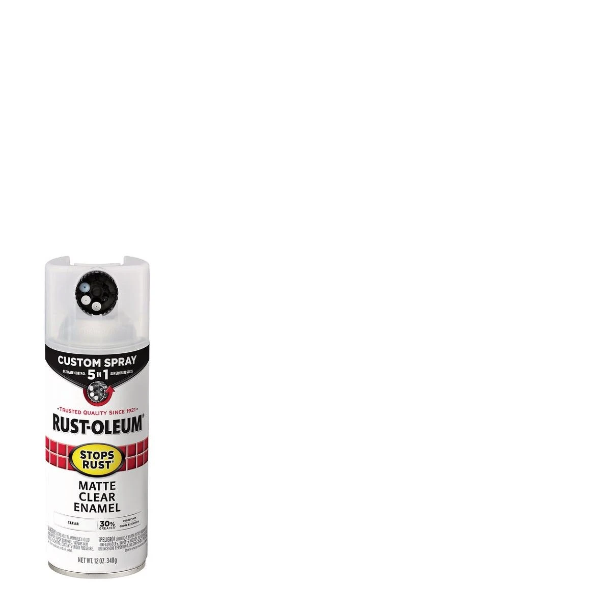 Rust-Oleum Stops Rust 12 Oz. Custom Spray 5 in 1 Matte Spray Paint, Clear