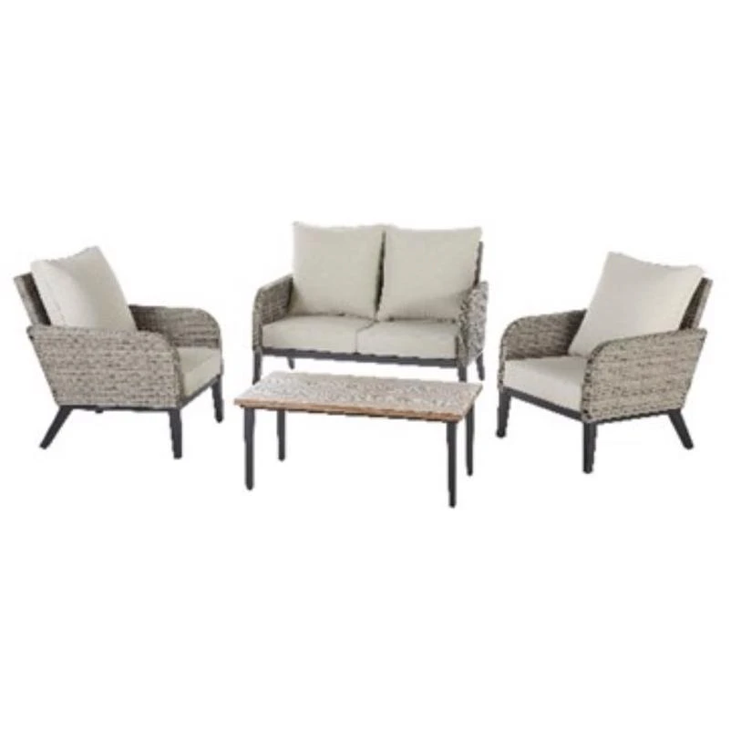 Living Accents Dayton 4 pc Steel Deep Seating Set