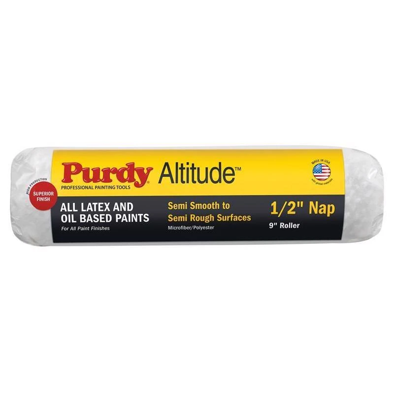 Purdy Altitude Poly Micro 9 in Paint Roller Cover 1 Pack – 1/2 in Nap for All Paints