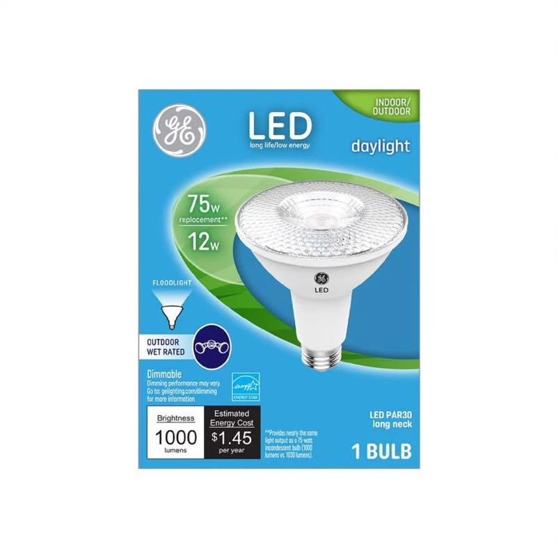 LED Flood and Security Bulb Par30 Long Neck 1000 Lumens 12 Watt Daylight