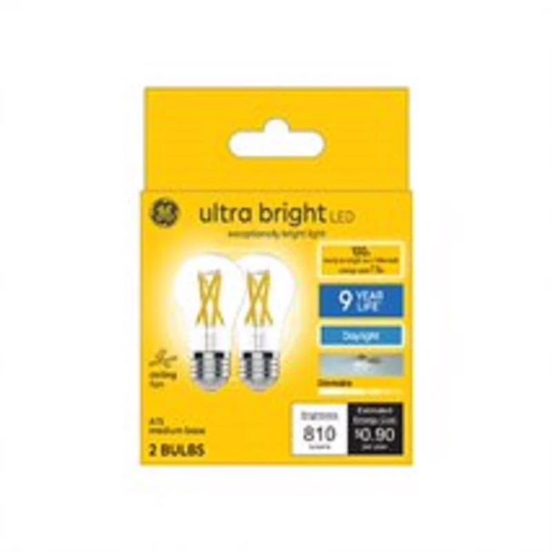GE Ultra Bright A15 E26 (Medium) LED Bulb Daylight 100 Watt Equivalence 2 pk