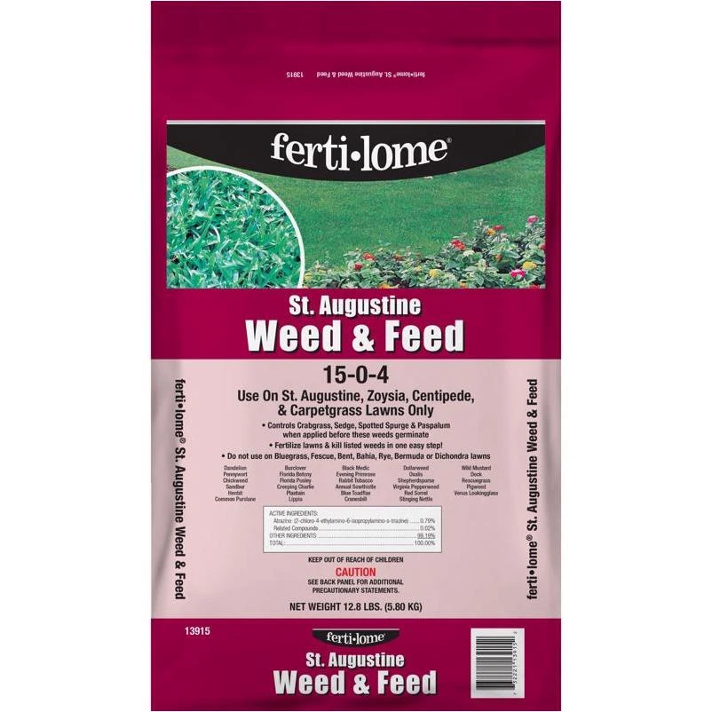 Ferti-lome Weed & Feed Lawn Fertilizer For St. Augustine Grass 2000 sq ft