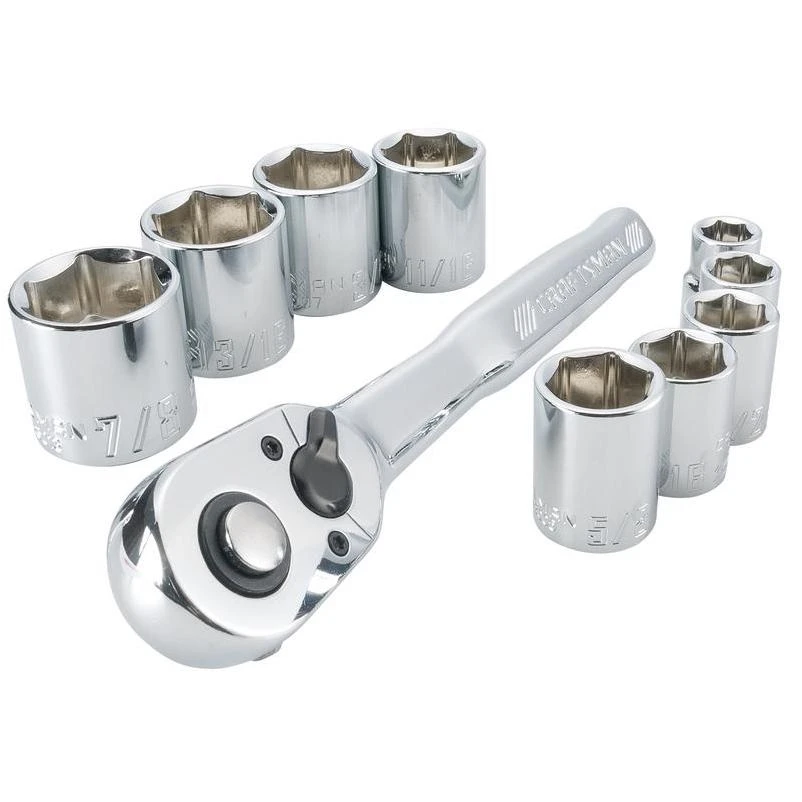 Craftsman 3/8 in. drive SAE 6 Point Socket Set 10 pc