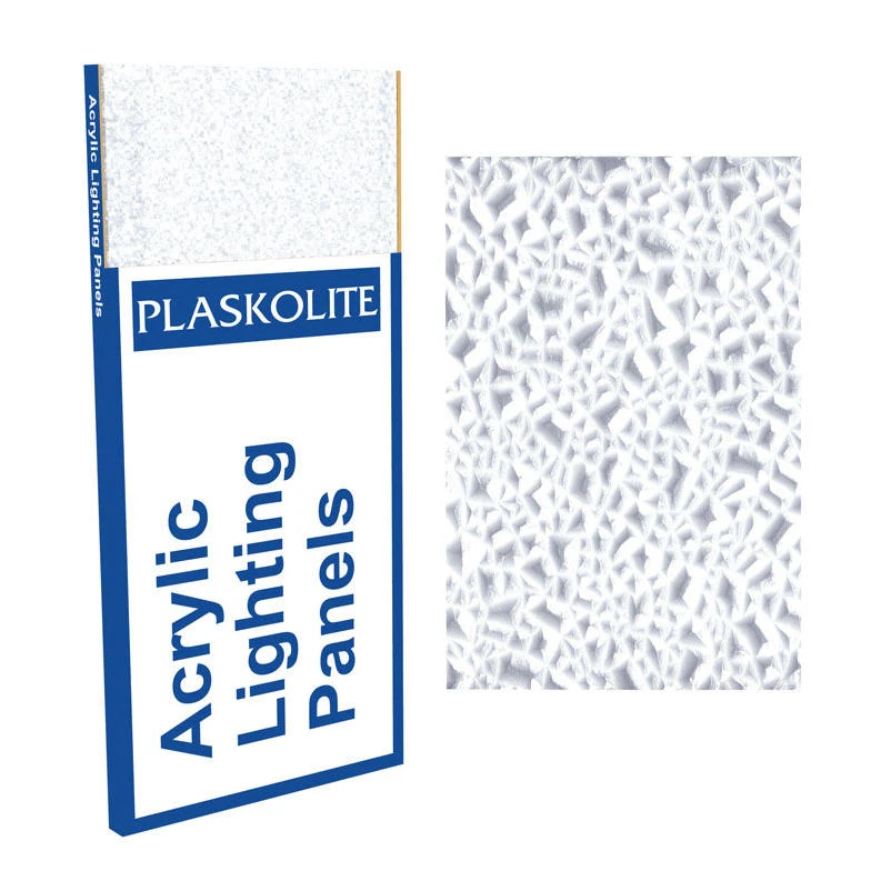 Plaskolite Optix Cracked Ice 60 in. L X 36 in. W 0.065 in. Square Edge Lighting Panel 1 pk