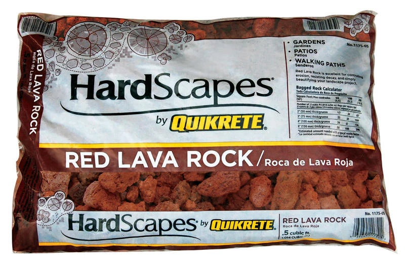 Quikrete HardScapes Red Lava Rock Decorative Stone 0.5 cu ft