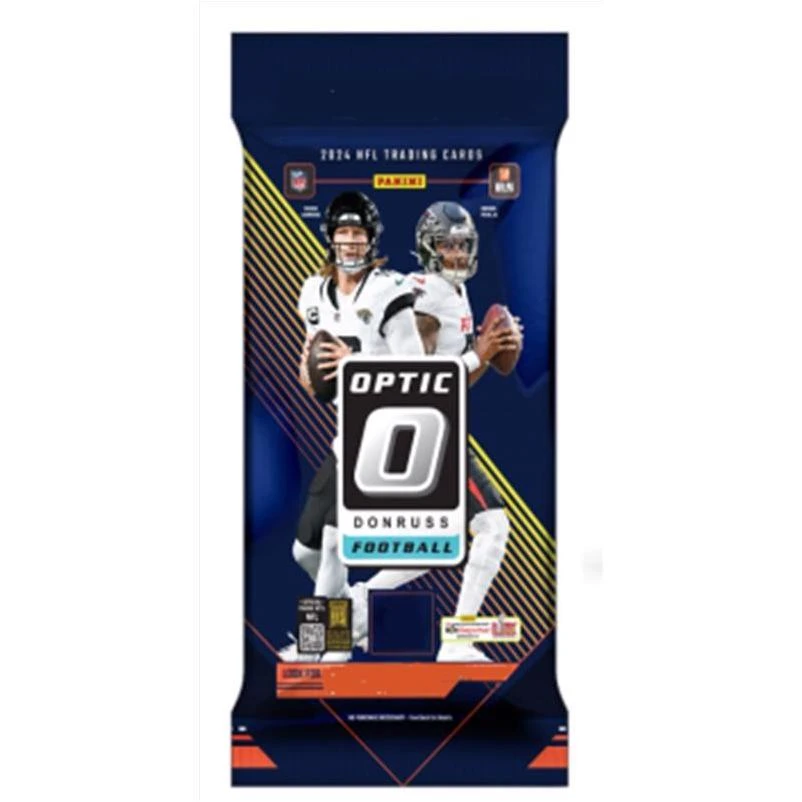 Panini NFL 2024 Donruss Optic Football Retail Pack Trading Cards Multicolored 4 pc