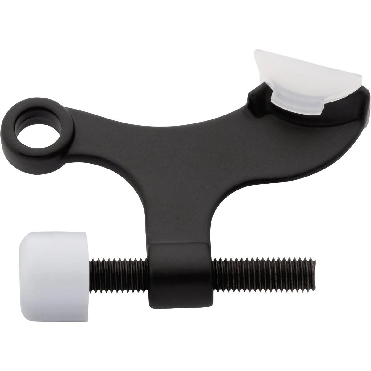 National Hardware 4 In. Matte Black Hinge Pin Door Stop