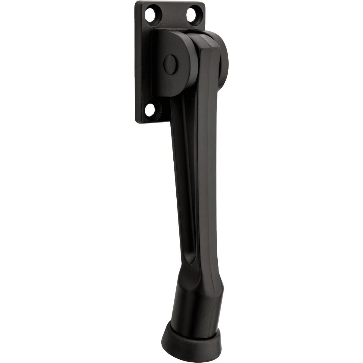National Hardware 5 In. Matte Black Kickdown Door Stop
