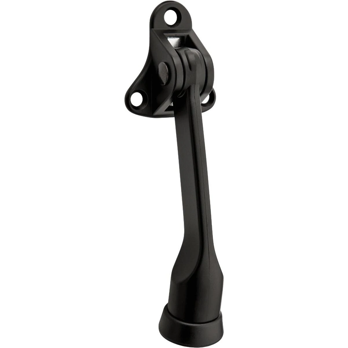 National Hardware 5 In. Oil Matte Black Kickdown Door Stop