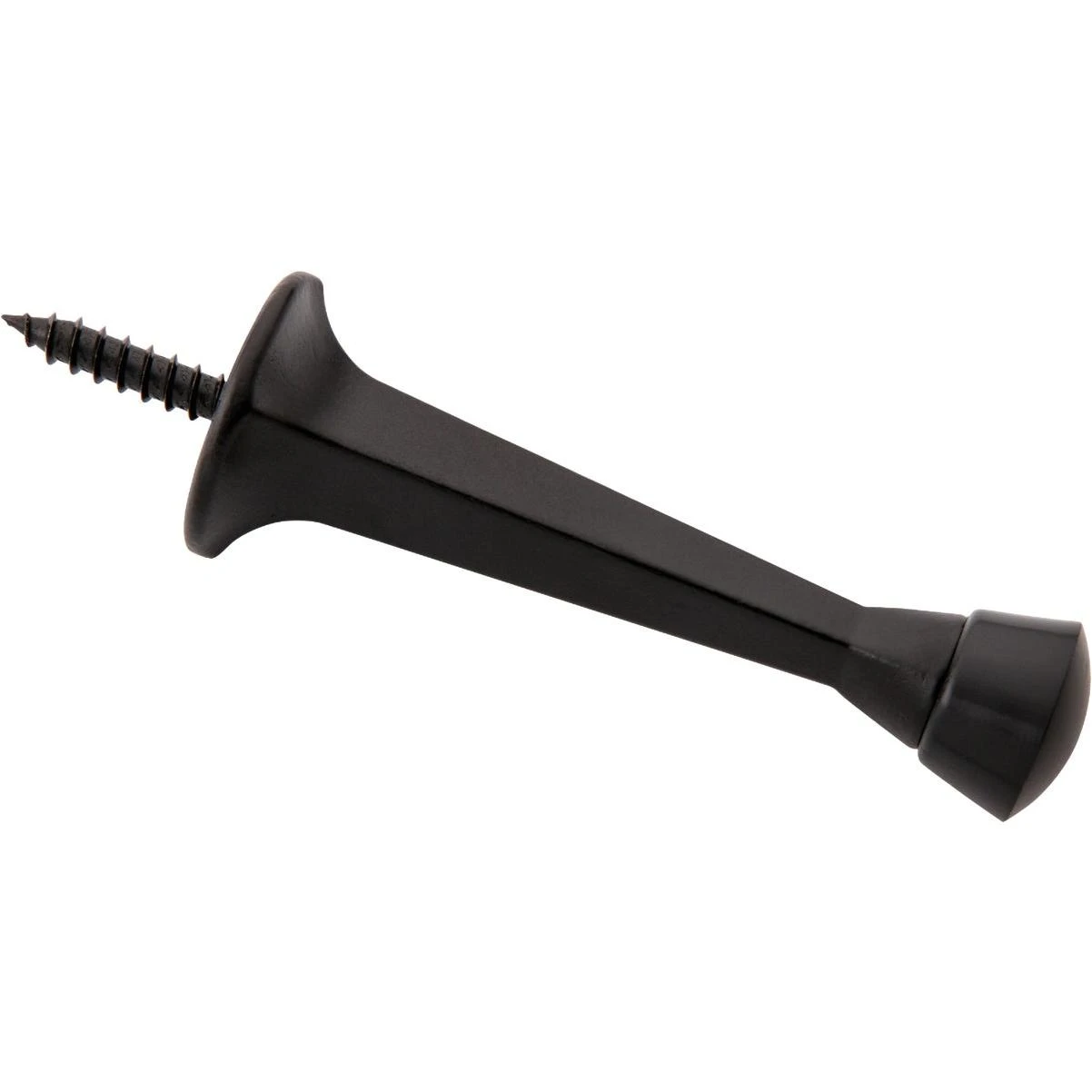 National Hardware 3 In. Matte Black Rigid Square Door Stop