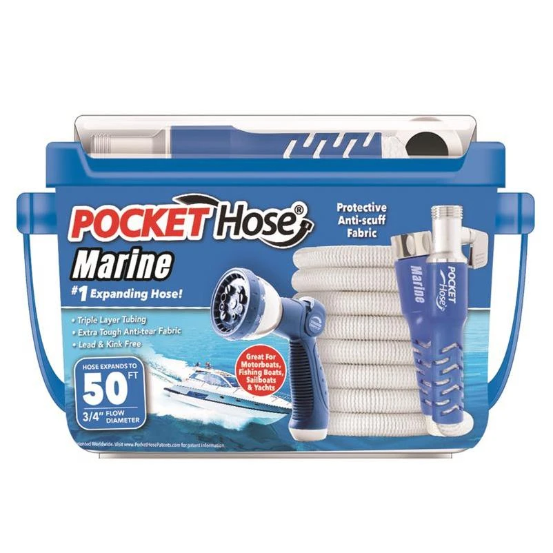 Pocket Hose Marine 3/4 in. D X 50 ft. L Medium Duty Expandable RV/Marine Hose