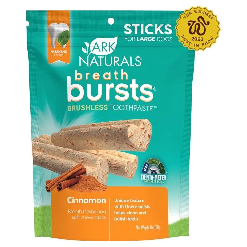 Antelope Pets Ark Naturals Cinnamon Dental Stick For Dogs 6 oz 1 pk