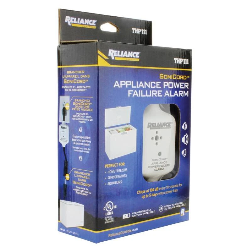 Reliance Controls SoniCord Appliance Power Failure Alarm 1 pk