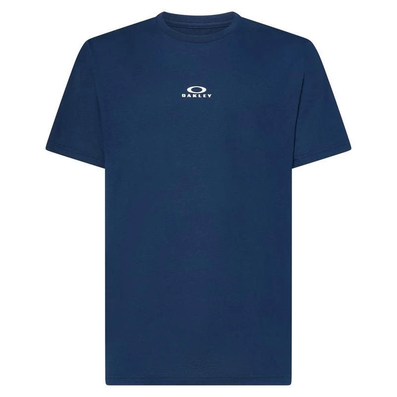 Oakley Bark New XXL Short Sleeve Men's Crew Neck Navy Tee Shirt