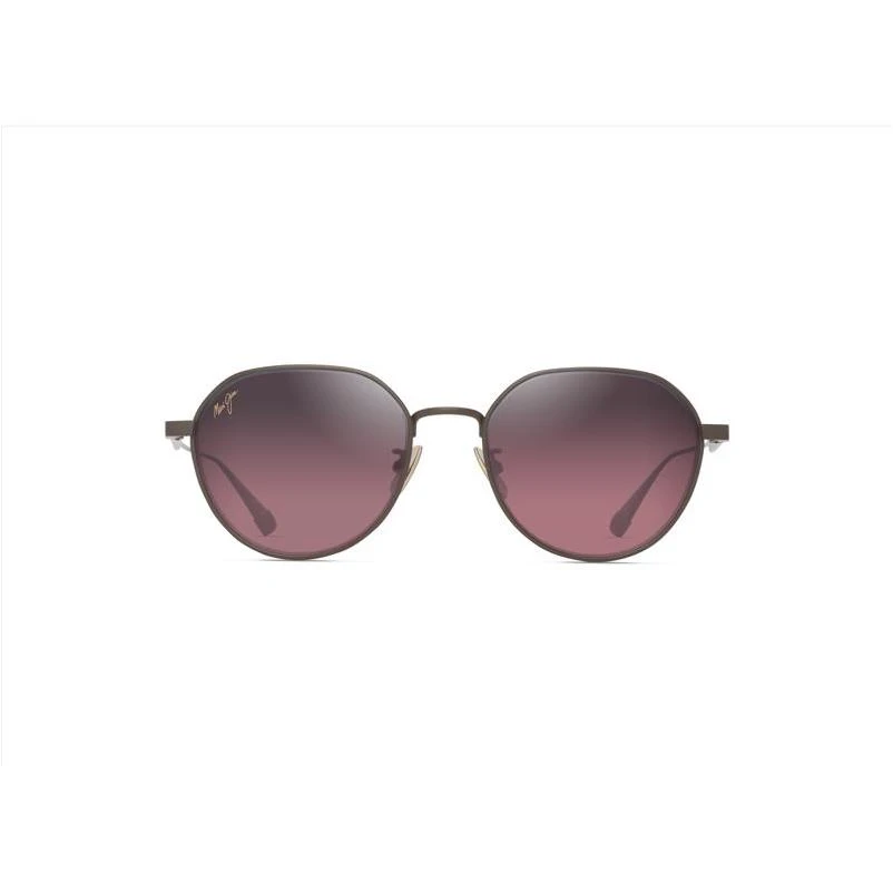 Maui Jim Hanohano Unisex Shiny Trans Green Frame Maui Rose Lens Polarized Sunglasses