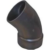 4 In. Hub X Spigot 45 Degree Street Abs Elbow, Model Abs 00323 1200ha