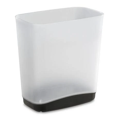 Sterilite 3.3 Gal. Rectangular Slim Wastebasket Plastic  Flat Gray