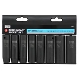8-Pc SAE Impact Socket Set, 1/2-In. Drive