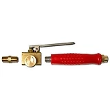 Squeeze Valve with Handle, Brass