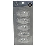 Christmas Lights LED Replacement Bulb, C9 Faceted, Warm White, 5-Pk.