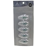Christmas Lights LED Replacement Bulb, C7, Warm White, 5-Pk.