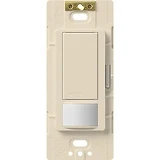 Maestro Occupency Sensor Switch, Large Room/Fan Occupancy, Light Almond