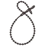 Beaded Cable Ties, Reusable, Black, 12-In., 15-Pk.