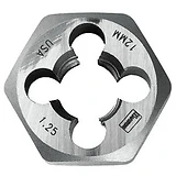 Hanson Metric Hexagon Die, 12mm x 1.25