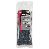 Reusable Beaded Cable Tie, Black, 8-In., 40-Pk.