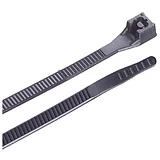 Xtreme Temperature Cable Ties, Black, 11-In., 100-Pk.