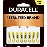 Hearing Aid Battery, Size 10, 8-Pk.