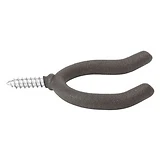 Double Screw Hook, Black Vinyl Coated, Large