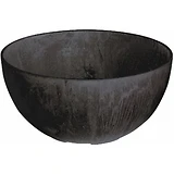 ArtStone Napa Bowl Planter, Plastic, Water-Minder, Black, 10 In.