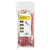 Standard Duty Cable Tie, Red, 8-In., 100-Pk.