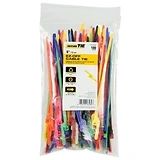 EZ-Off Cable Tie, Yellow, 6-In., 100-Pk.