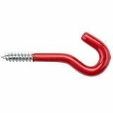 Screw Hook, Vinyl-Coated, 5/16 x 4.5-In.