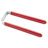 Steel Tool Hook, Red Vinyl-Coated, 6-In.